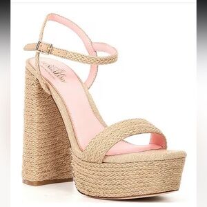 Antonio Melani jute platform heels